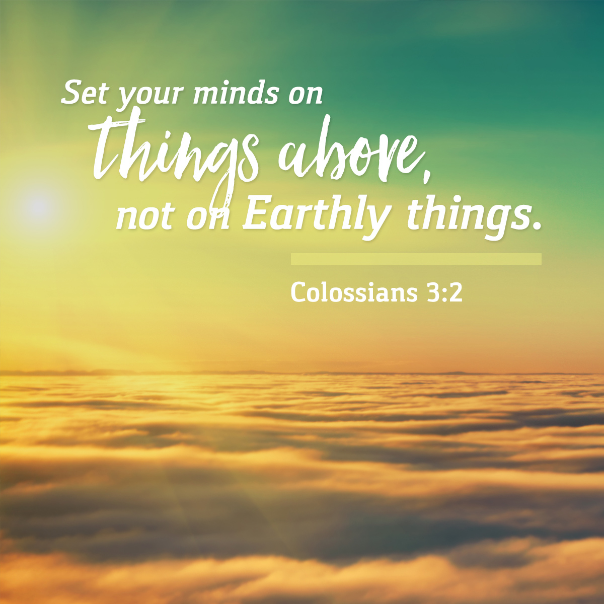 Set your minds on things above - Set Apart By His Grace